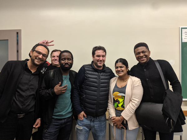 Group photo of Pablo Listingart with ComIT students