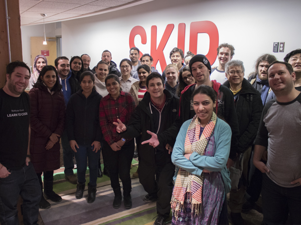 Group photo of Pablo Listingart with ComIT students